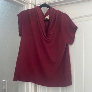 Short sleeve sweater cowl neck Coldwater Creek XL
